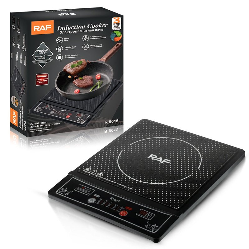 Portable Induction Cooker 2000W Smart Touch Button Kitchen Appliance
