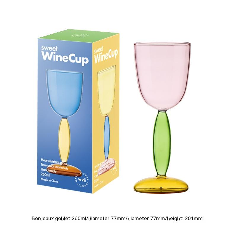 Borosilicate Handmade Red Wine Glass - Nordic Style, 260ml & 420ml Variants