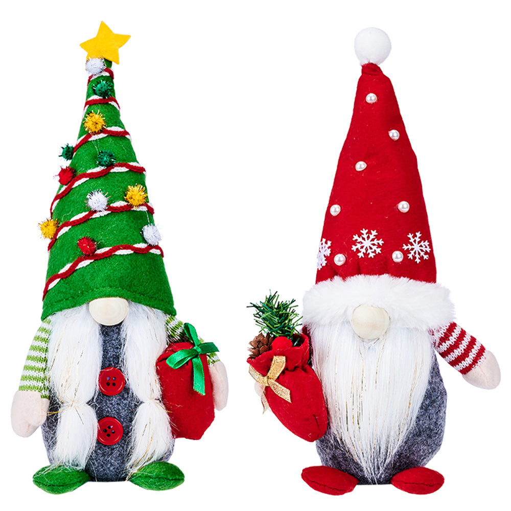 Christmas Doll Decoration Supplies - Holiday Ornaments for Gifts and Festive Decor