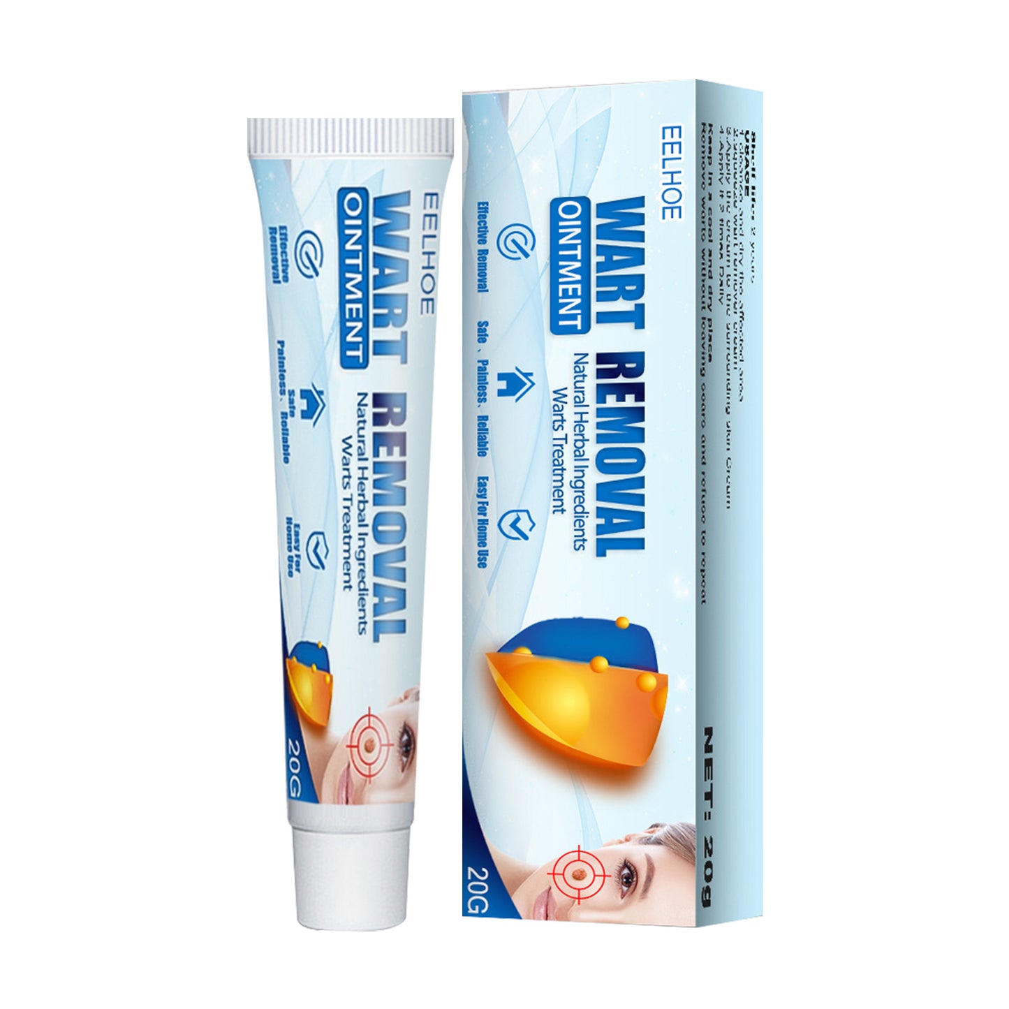 Skin Blemish and Wart Removal Cream - Natural Herbal Formula