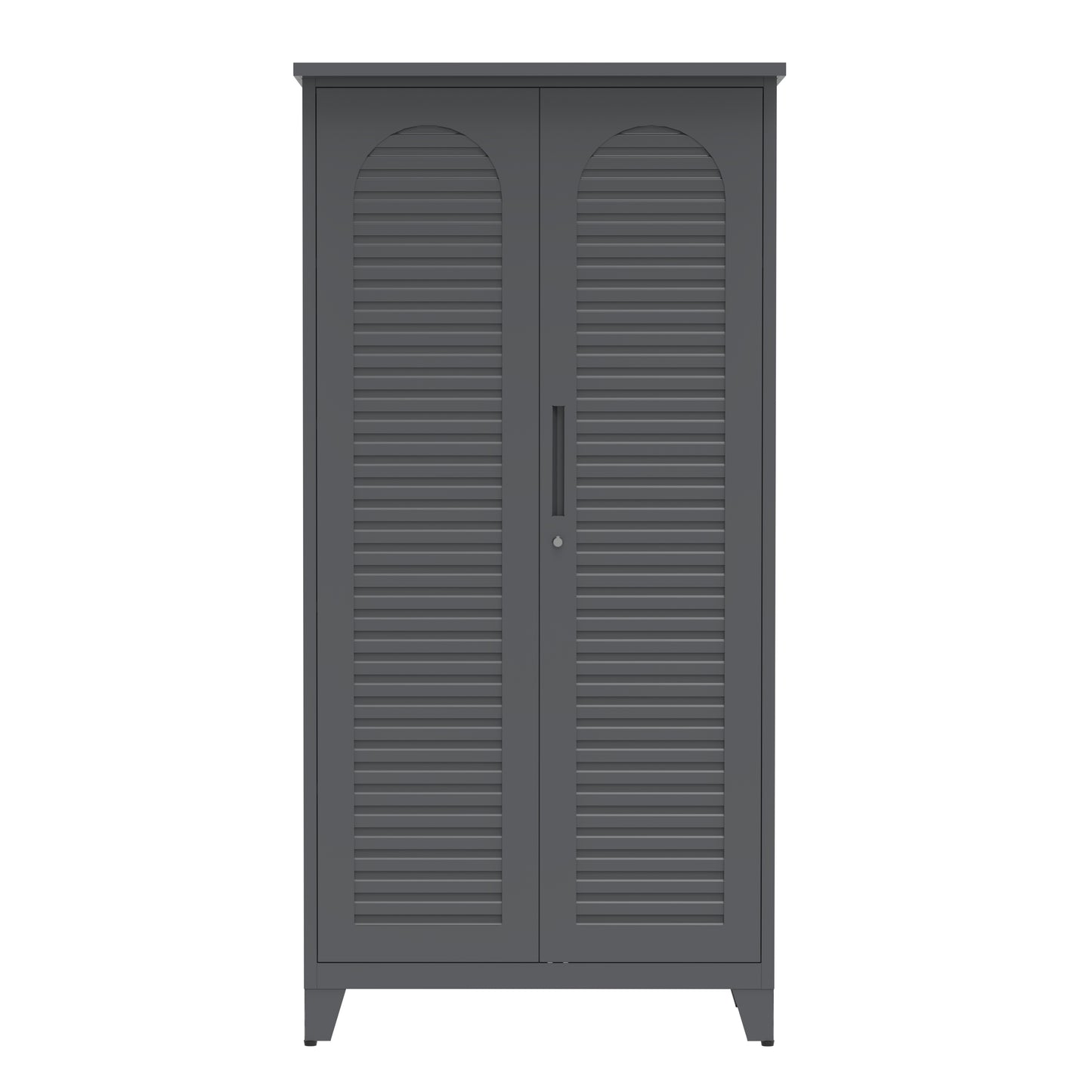 73'' Tall Metal Tool Storage Cabinet - Slate Finish