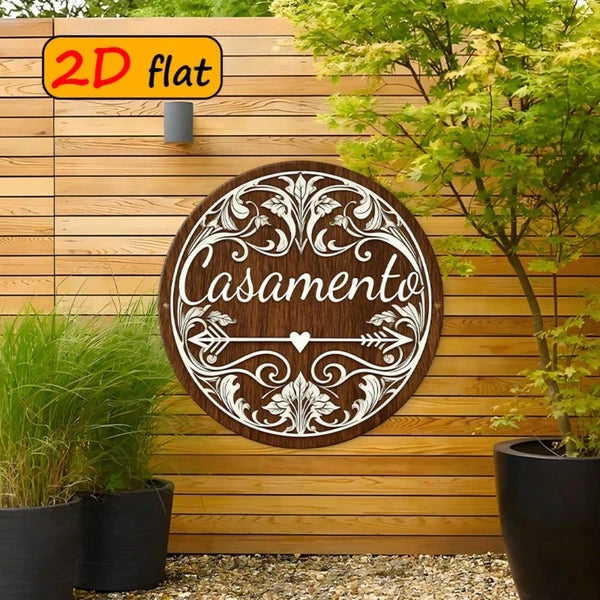 Metal Tin Wall Decoration - 20 cm x 20 cm
