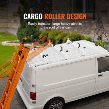 Trailer Ladder Rack for Ford Transit Custom 2013-2024 - White