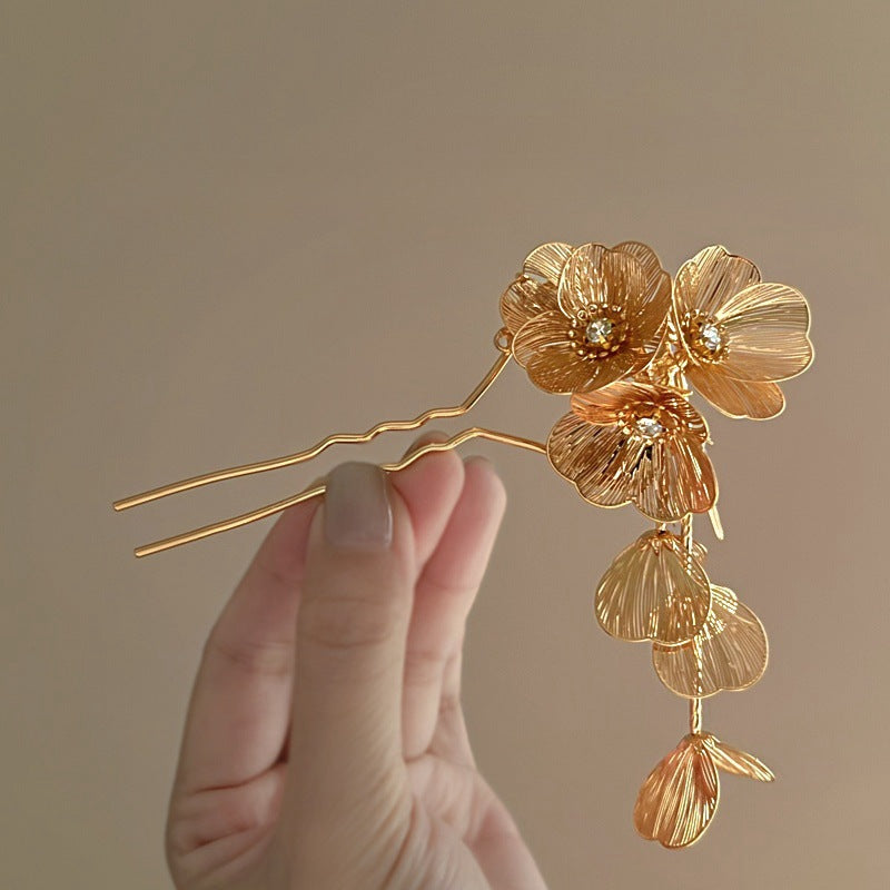 Butterfly & Flower Hair Banana Clip - Korean Style