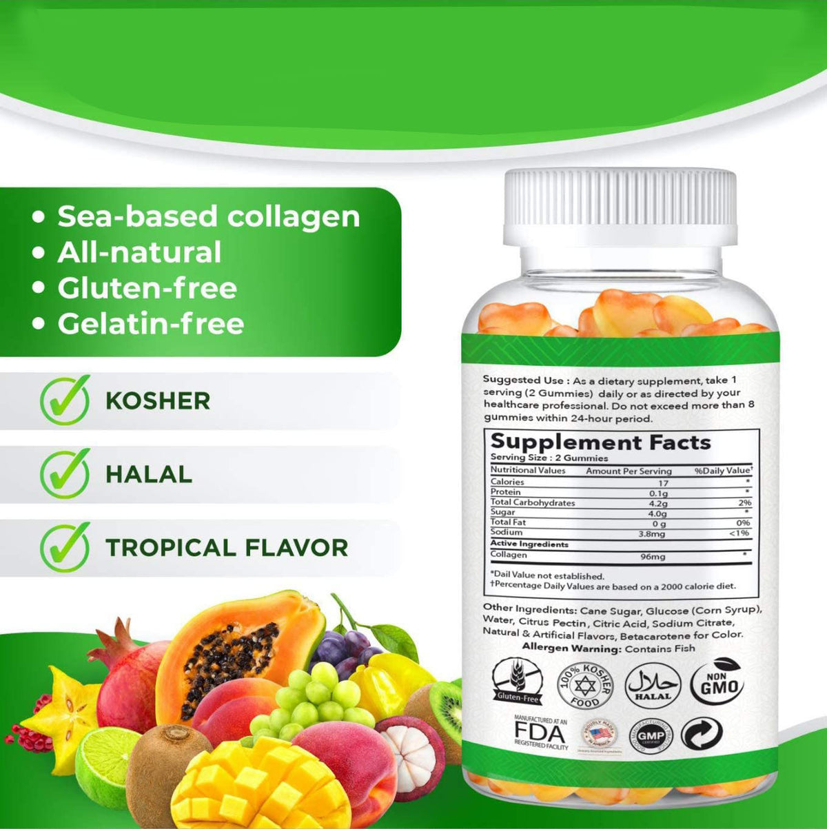 Collagen Soft Sweets - Fudge, 60 Gummies