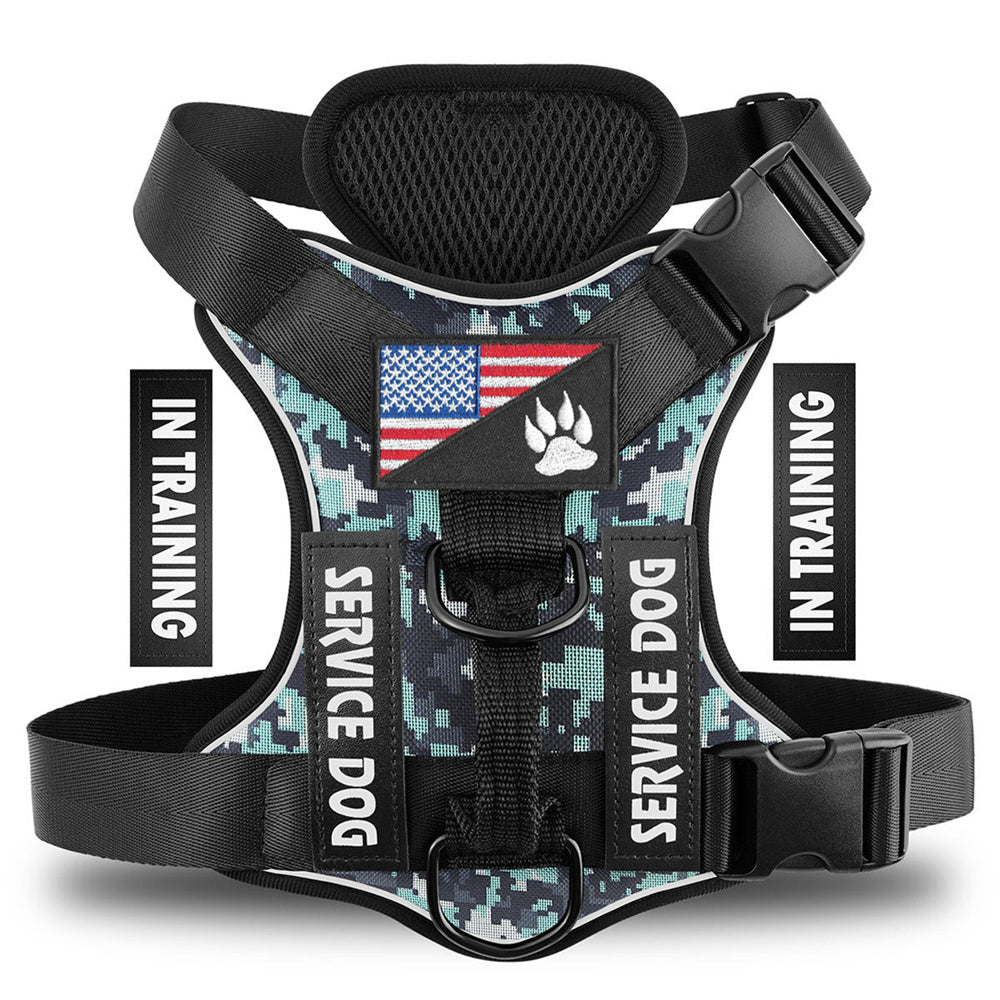 Reflective Breathable Polyester Dog Harness - Adjustable & Durable Pet Strap