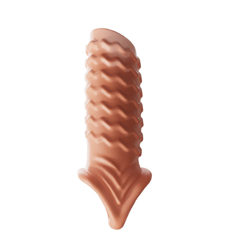 Male Condom Wearables Crystals - Long Thick Flexible Cover for Intimate Use
