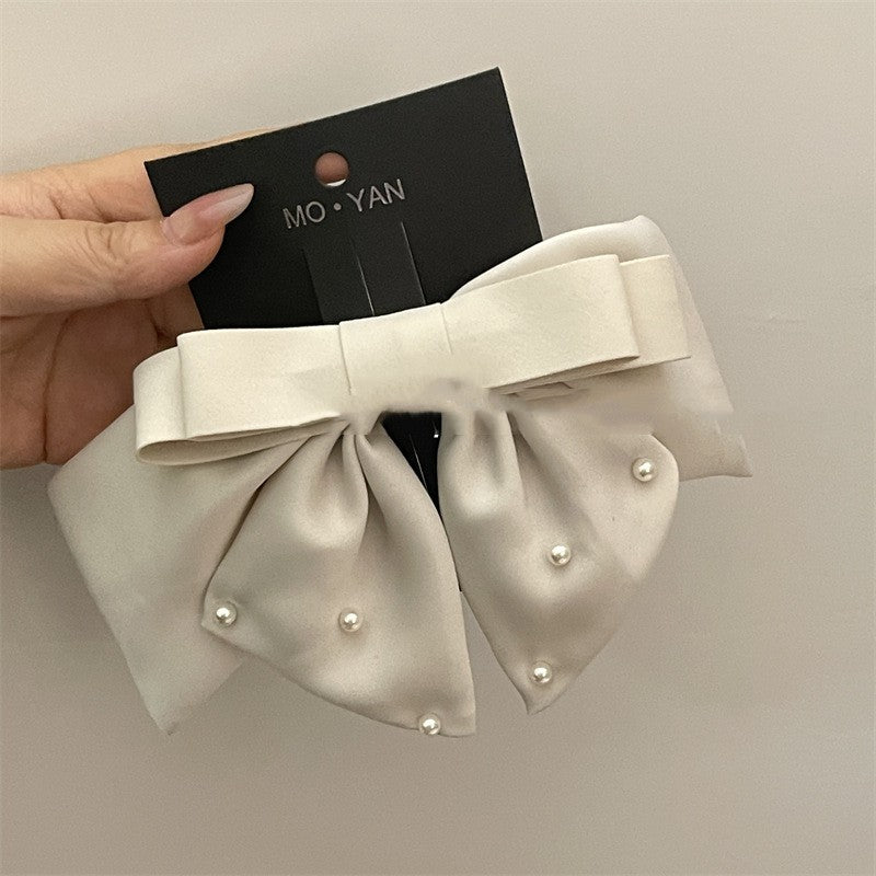 Satin Bow Hair Clip