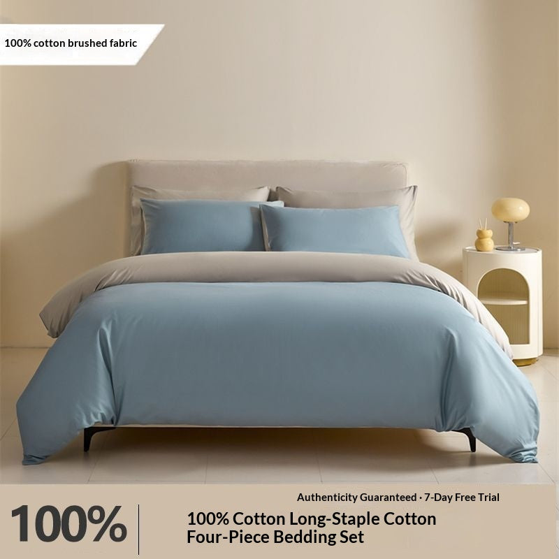 Pure Cotton Bedding Set - Multiple Sizes & Designs for Comfortable Sleep