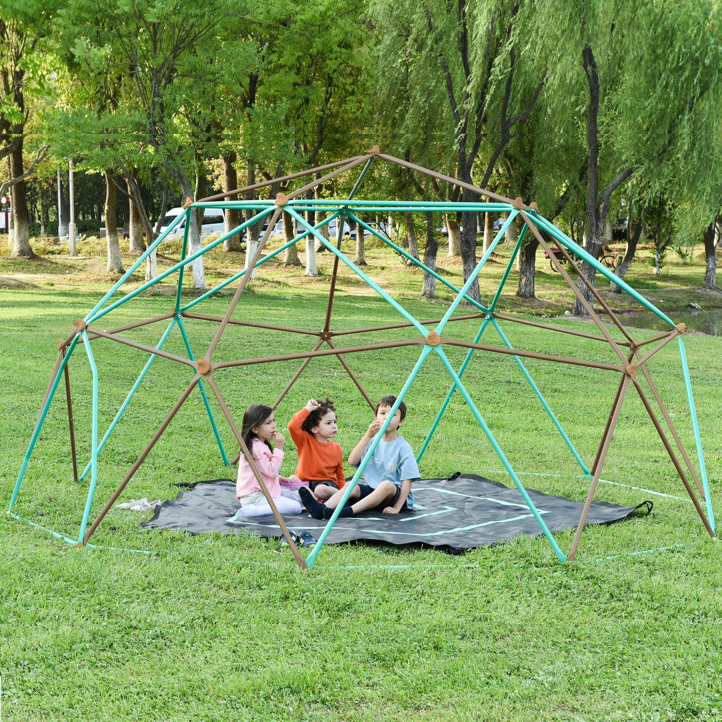 12ft Geometric Dome Climber Play Center, Kids Climbing Tower With