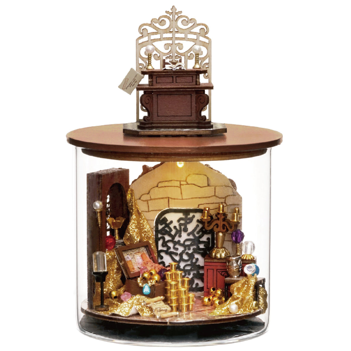 3D Architectural Wooden Model Kit - DIY Cabin Dream Bottle Assembly