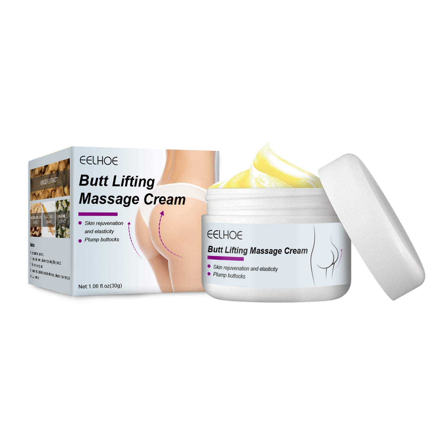 Buttock Lifting & Firming Massage Cream - Herbal Contouring Treatment