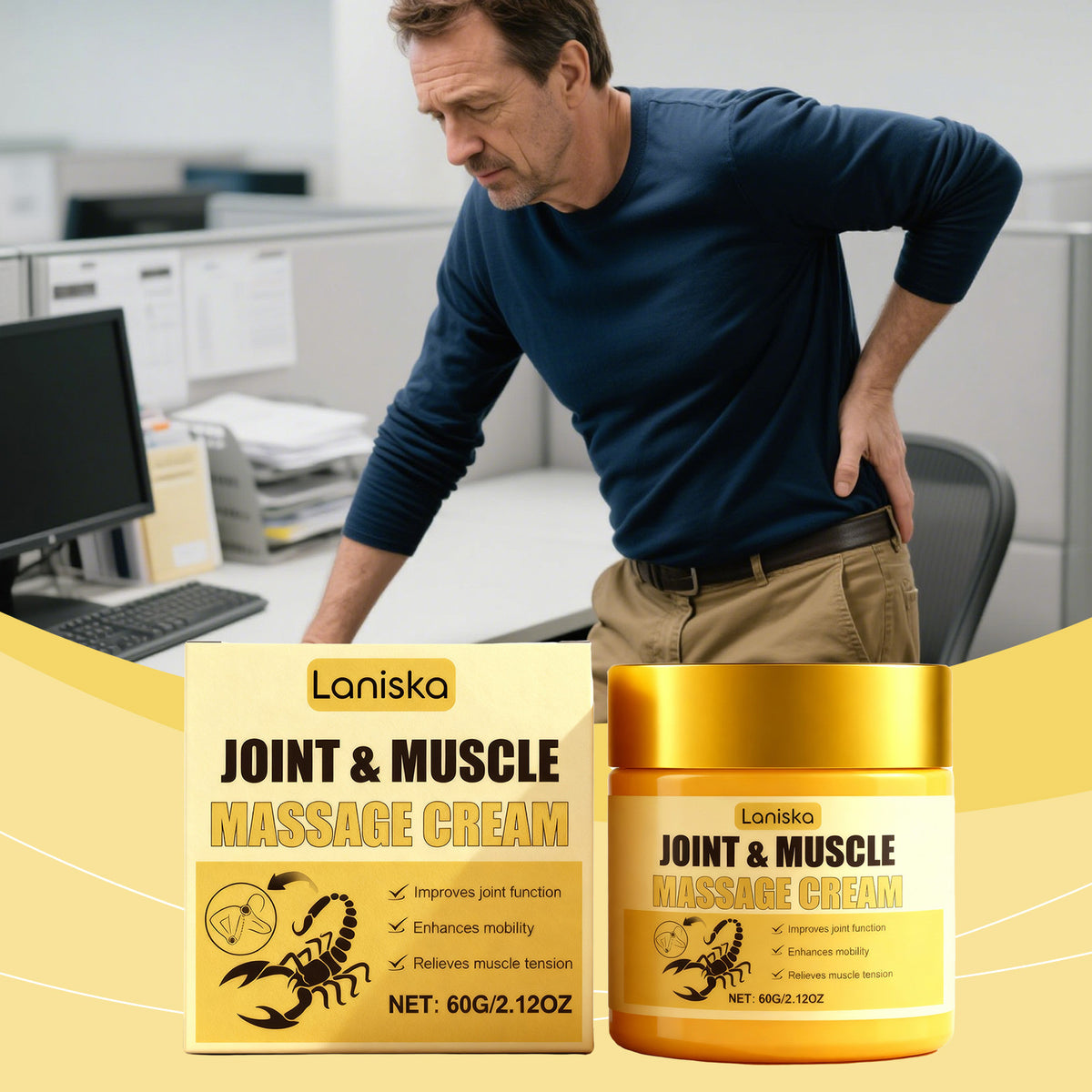 Joint Massage Care Cream - Soothing Body Care, 60g