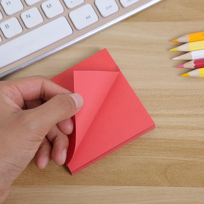Fluorescent Color Sticky Notes Set - 100 Pages Home Office Supplies