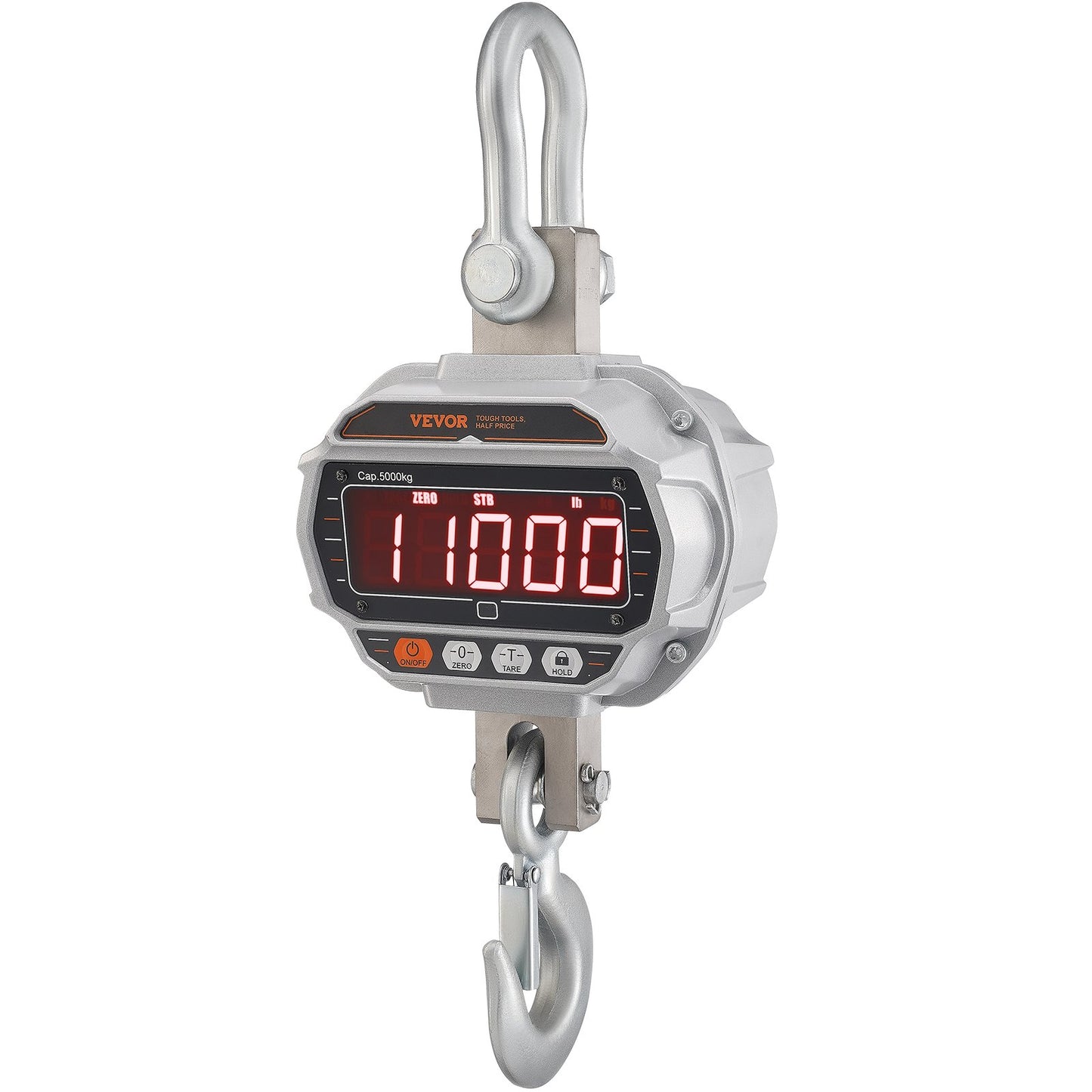 Heavy Duty Digital Crane Scale 11000 lbs/5000 kg with Remote Control - Industrial Hanging Scale with LED Display