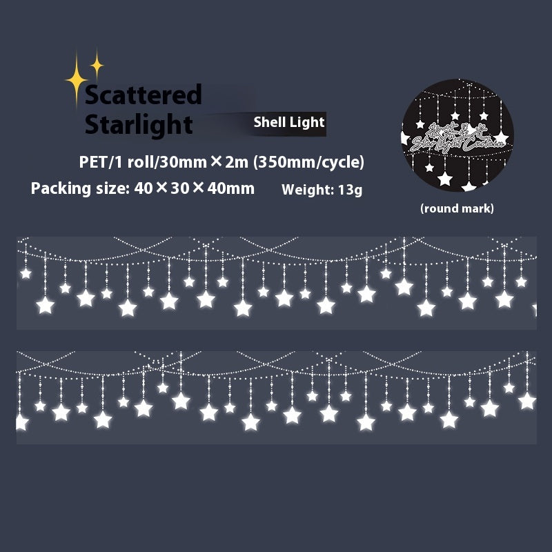 Decorative LED Light Curtain Series DIY Home Decoration Stickers Tape - CJ