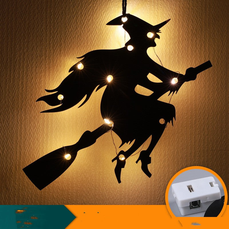 Halloween LED Decorative Lights with Luminescent Spider & Themed Models - Home Decor Lamp