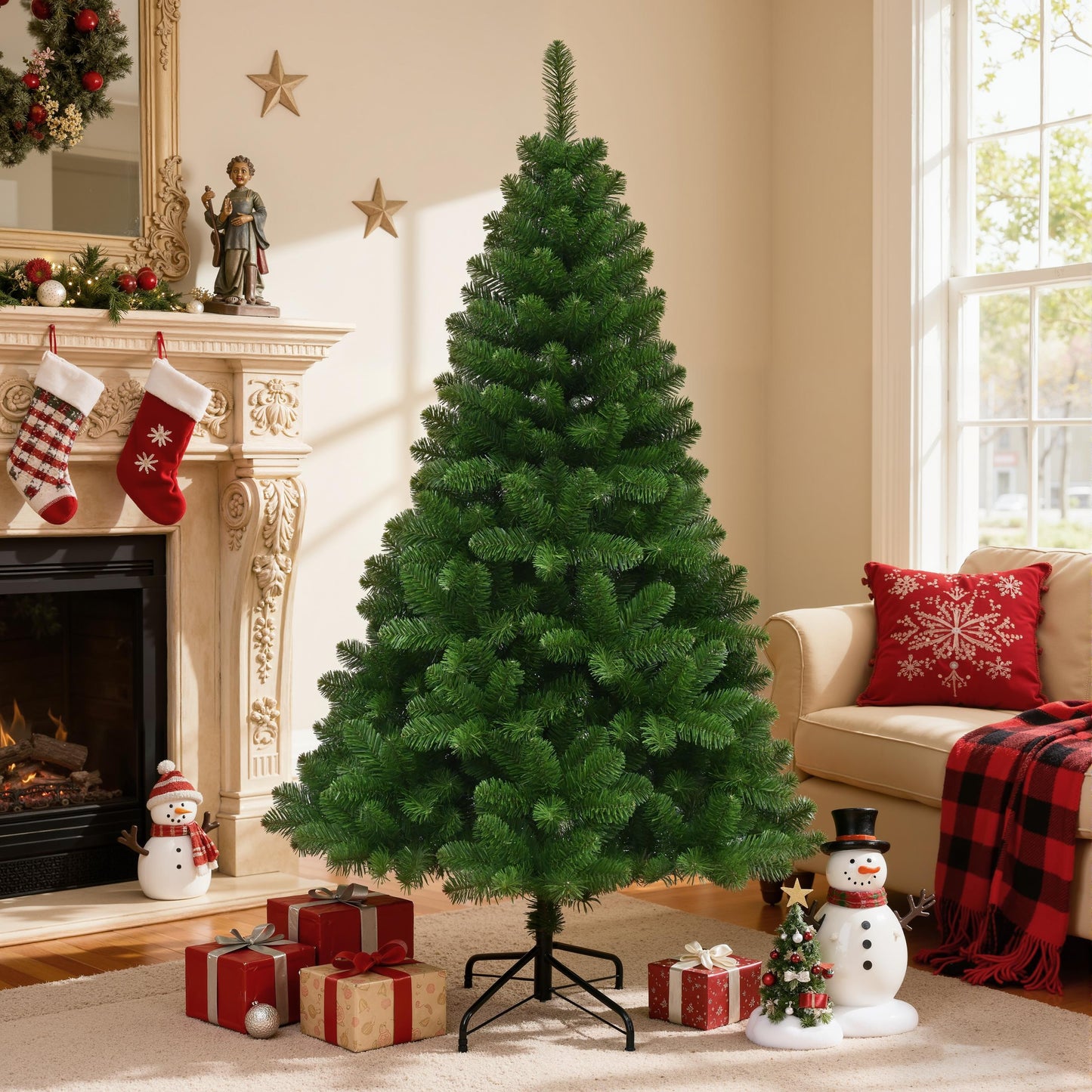 Nordic Minimalist Artificial Christmas Tree - Holiday Decorations