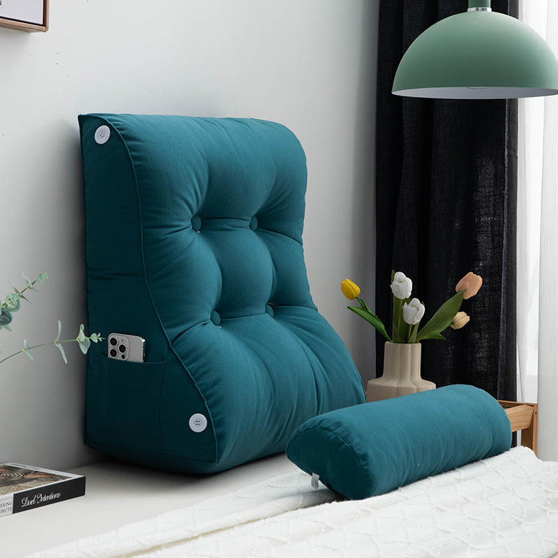 Removable Washable Waist Support Pillow - Bedside Cushion for Comfort