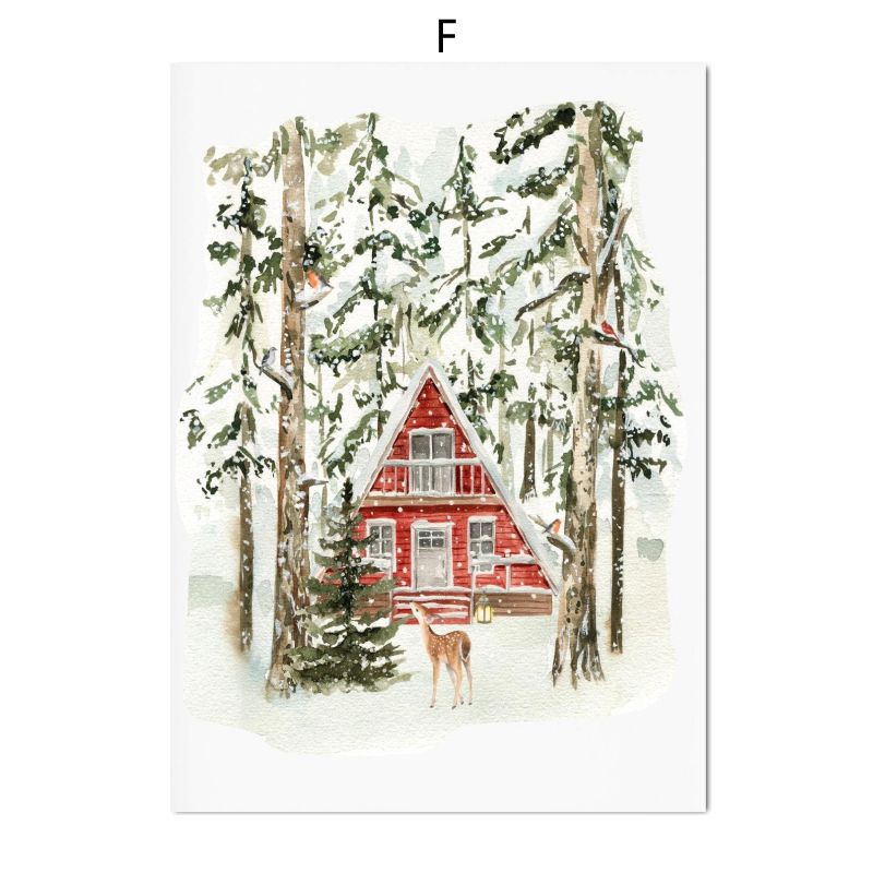 Christmas Holiday Decoration Canvas Poster - Multiple Sizes & Styles