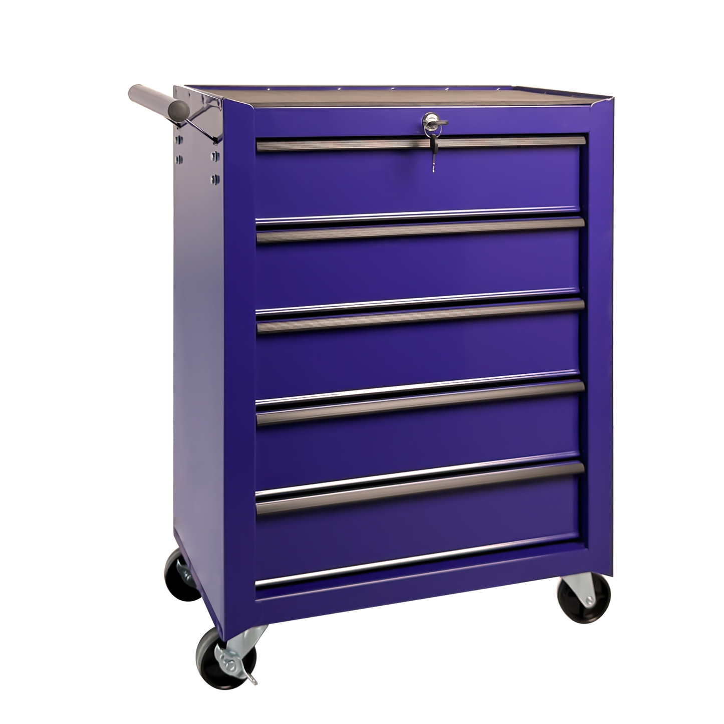 20-Inch Purple Steel Rolling Tool Chest with 5 Drawers & Ball Bearing Slides