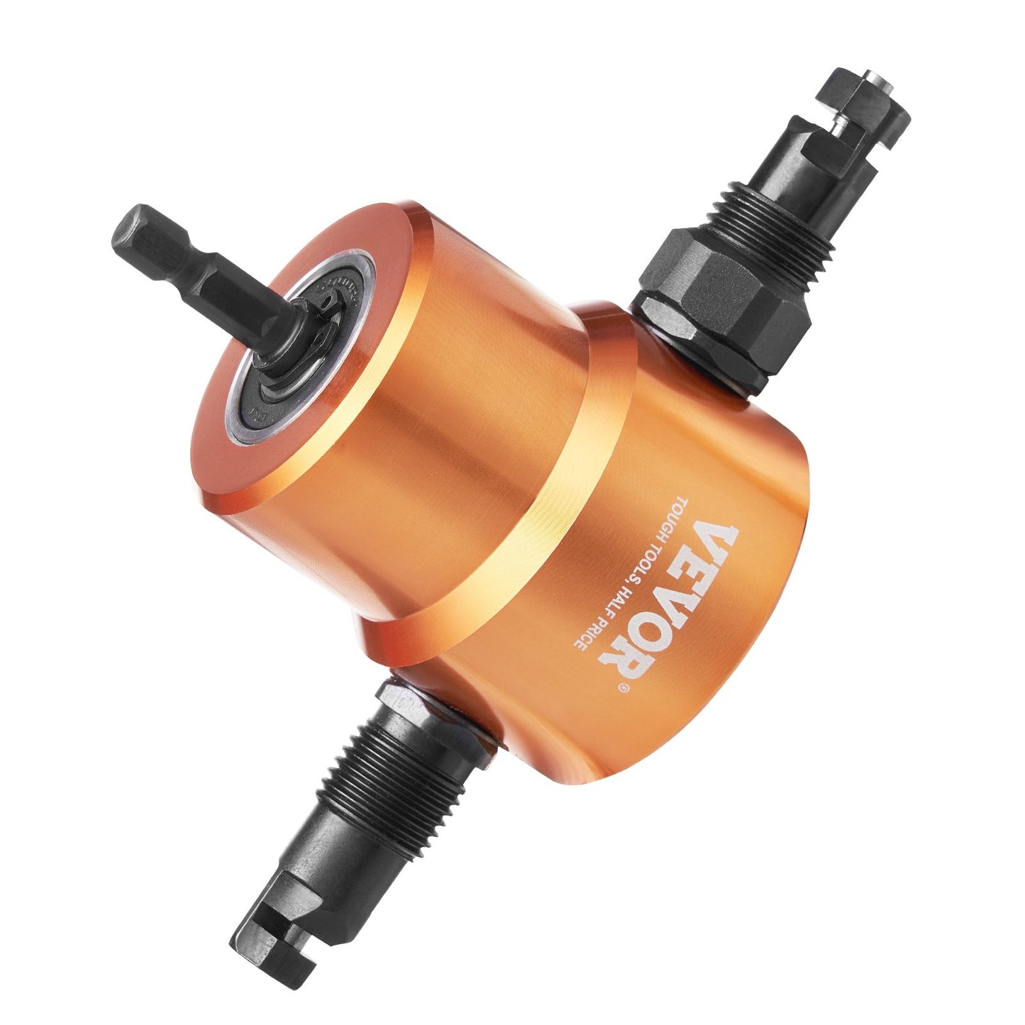 Double Head Sheet Metal Nibbler Cutter for Drills - Orange