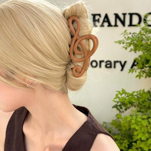 Treble Clef Hair Clip for Women