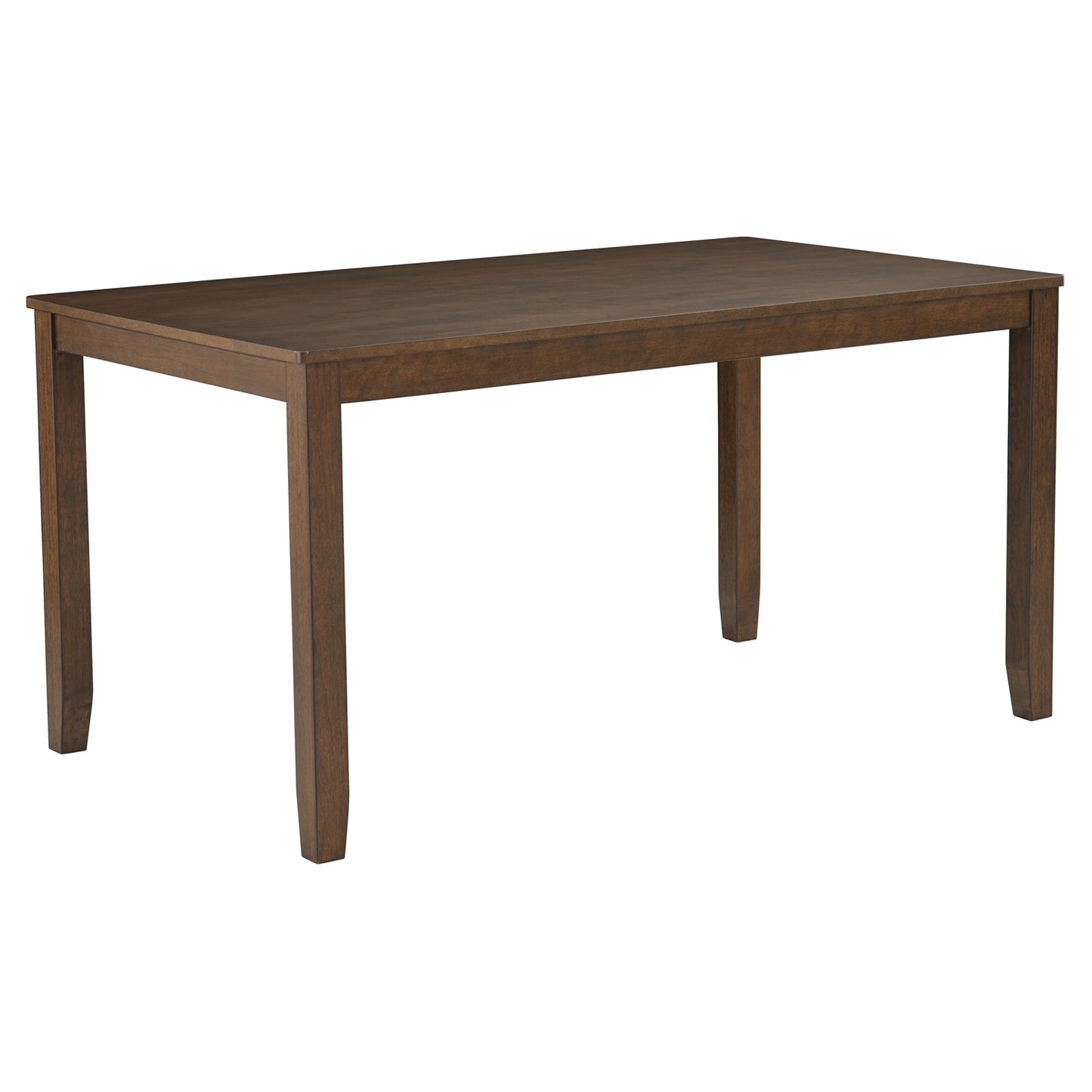 6-Piece Wooden Dining Table Set with Bench & Chairs - Walnut