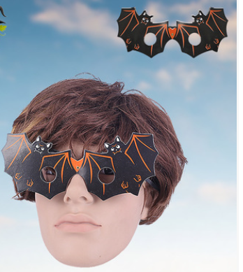 Halloween Paper Glasses Set - Bat Pumpkin Skull Ghost Trick or Treat Costume Accessories