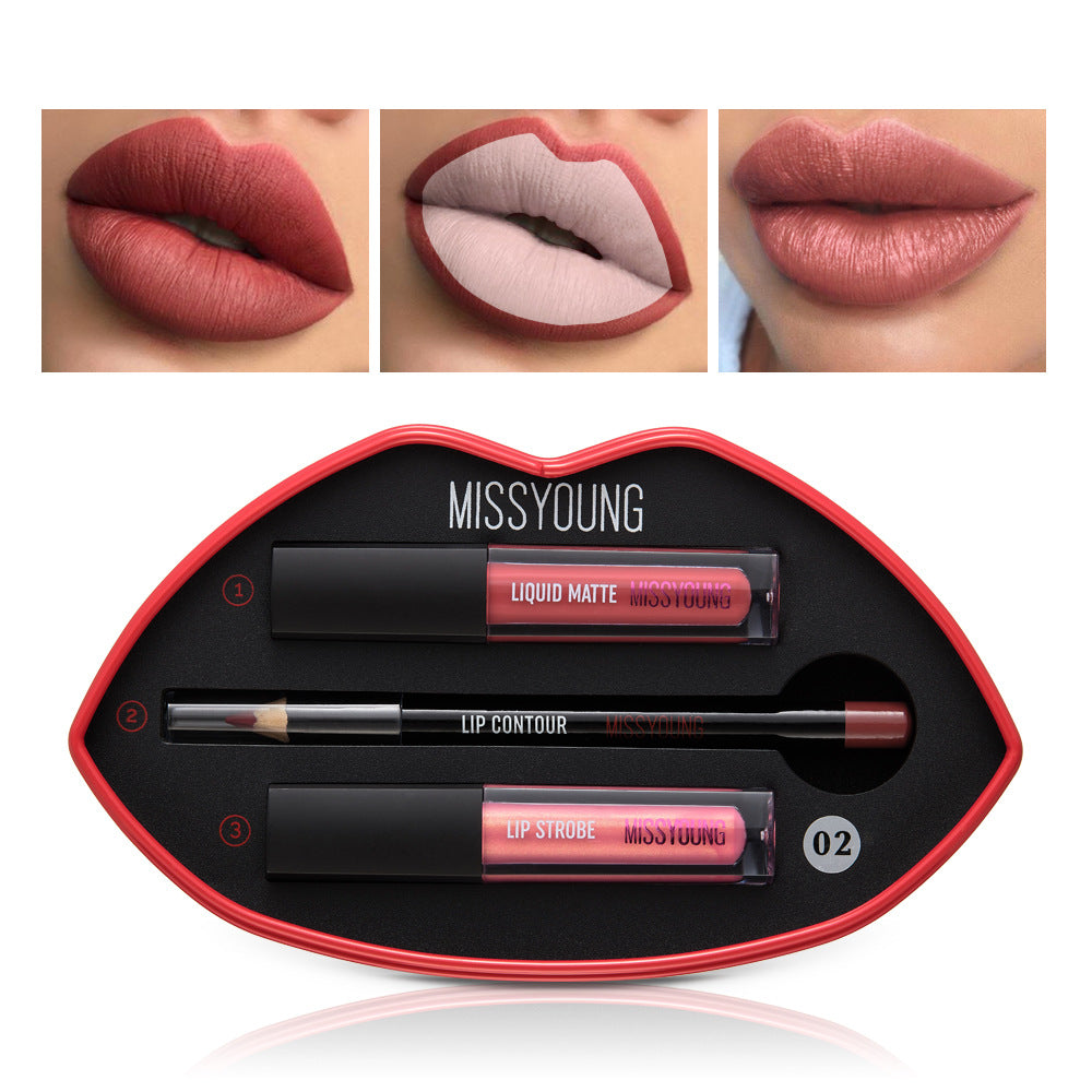 Matte Lipstick with Pearl Gloss Finish - Multiple Styles, 3-Year Shelf Life