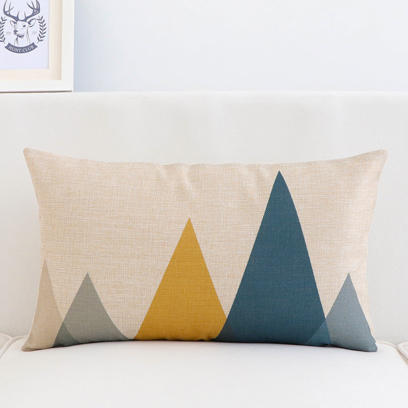 Cushion Car and Office Chair Pillow Cover 30x50cm - Long Shape, Cotton Linen Blend
