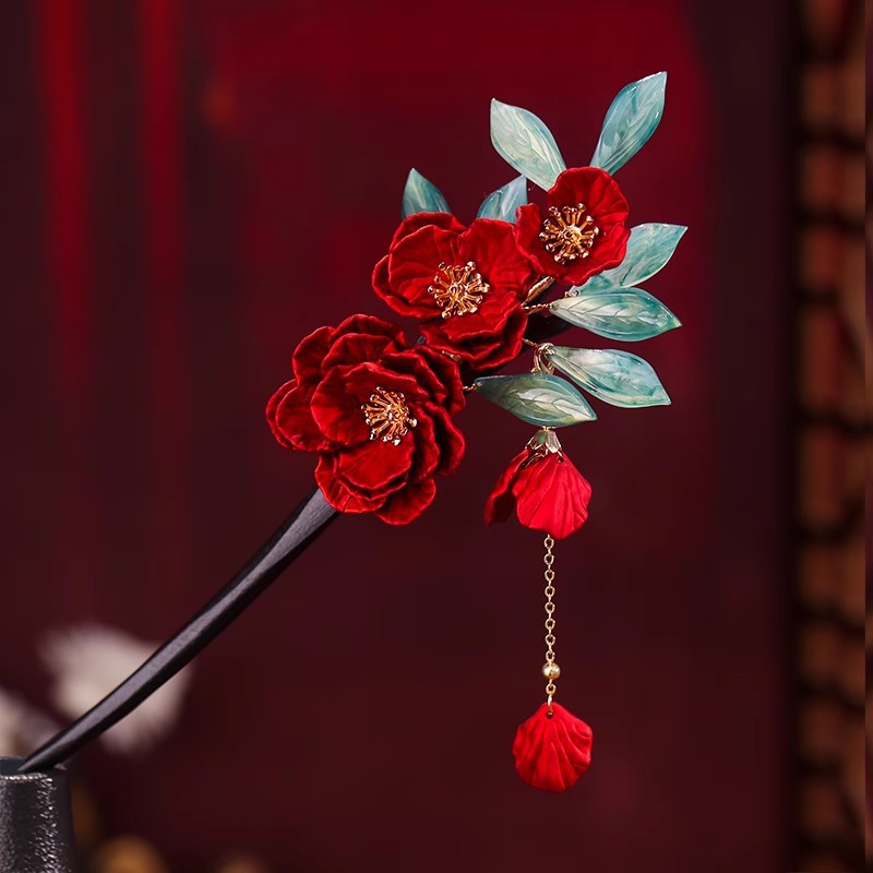 Flower Hair Clip Set for Kids - Resin