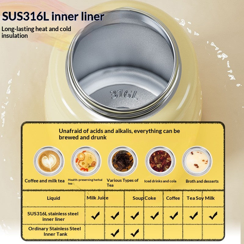 Insulated Water Bottle with Dual-Drinking Spout - 520ml Stainless Steel Thermos for Kids & Adults