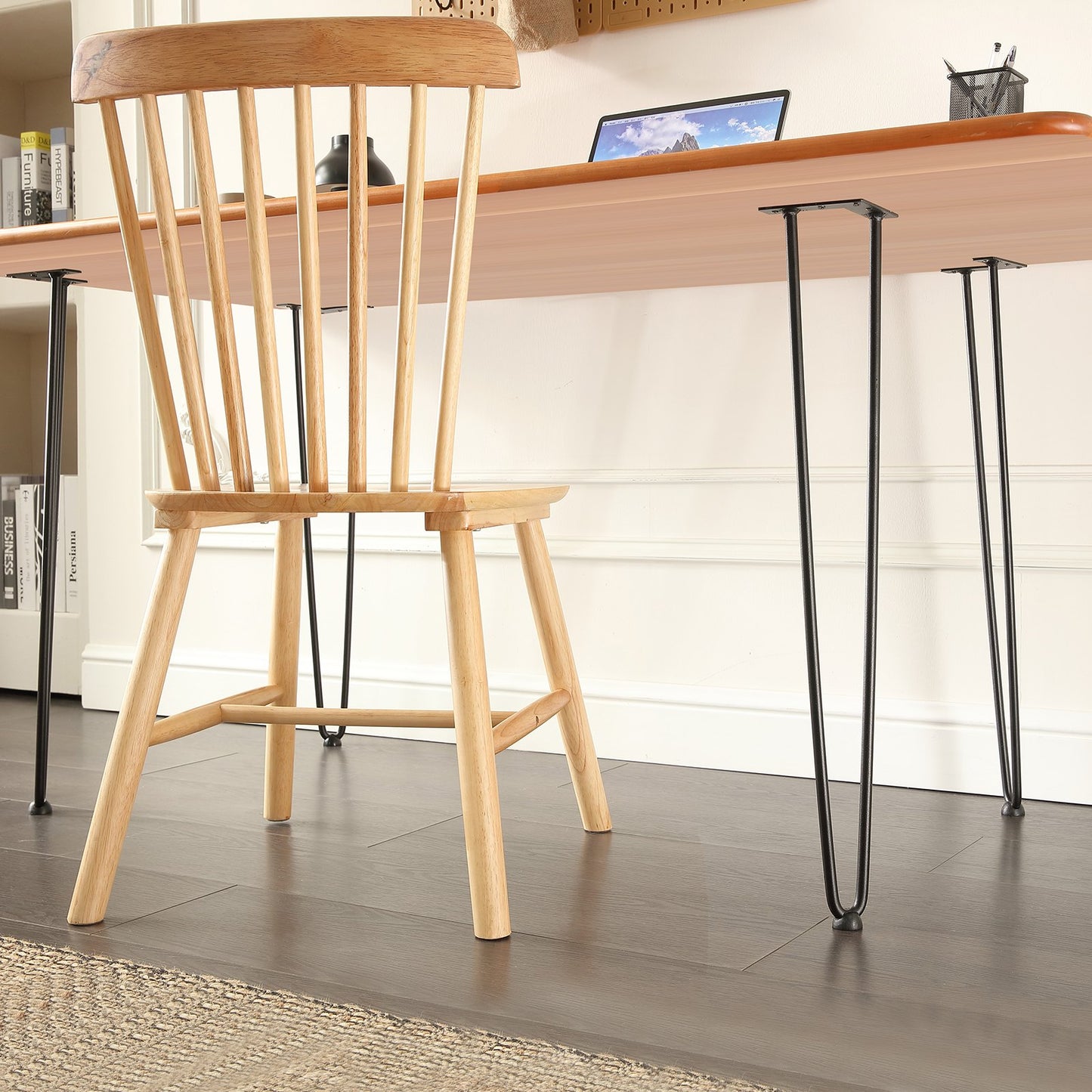 Heavy Duty 28-inch Metal Table Legs Support 500lbs - Black, 4PCS