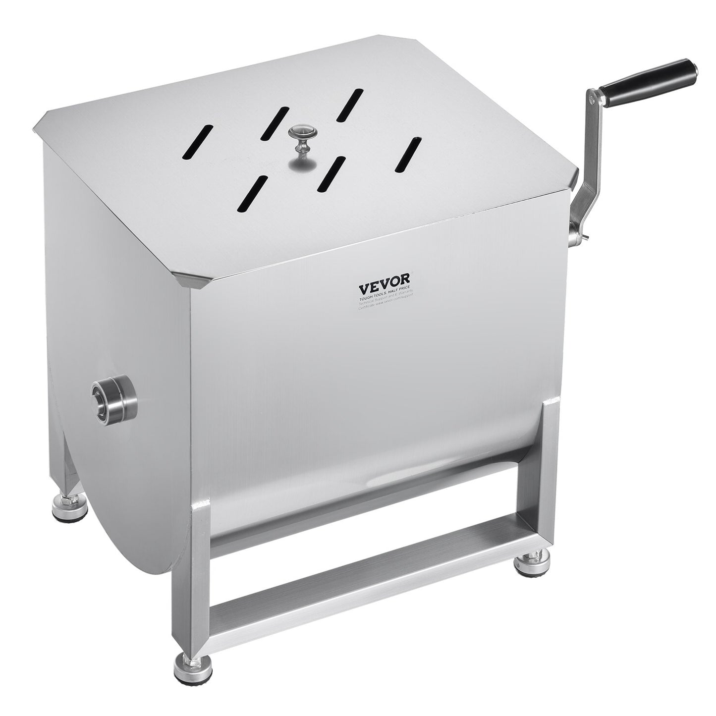 80L Manual Meat Mixer with Fixed Tank - Heavy Duty Sausage Mixer