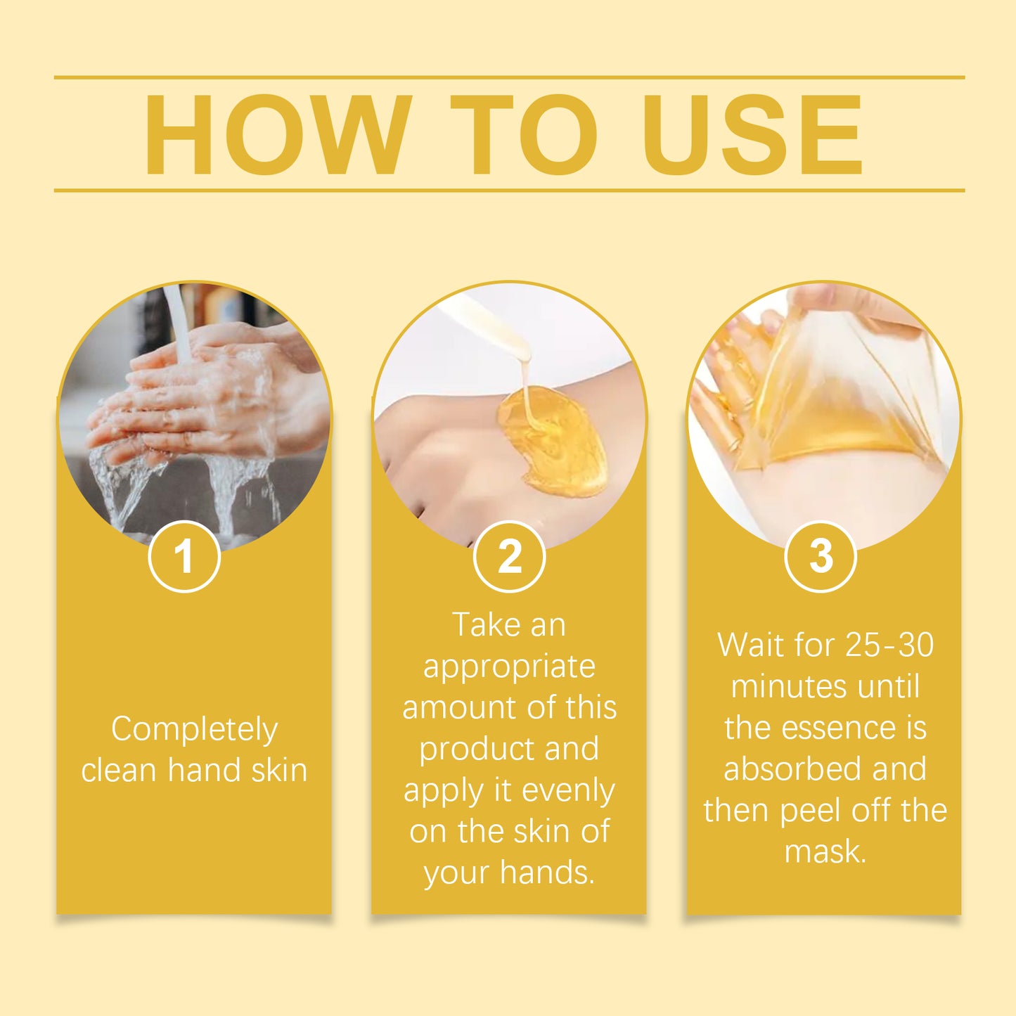 Honey Peel-Off Hand Mask - Moisturizing & Exfoliating Skin Care Treatment