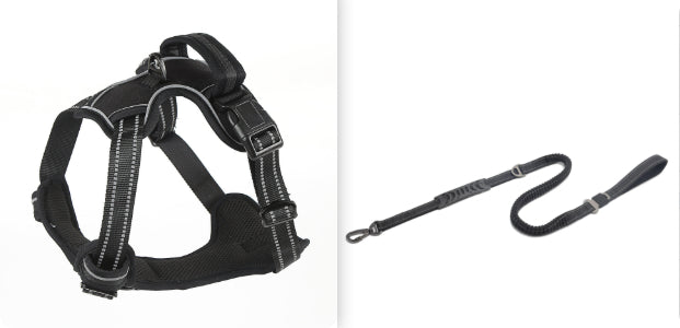 No Pull Breathable Reflective Dog Harness with Adjustable Size and Color Options