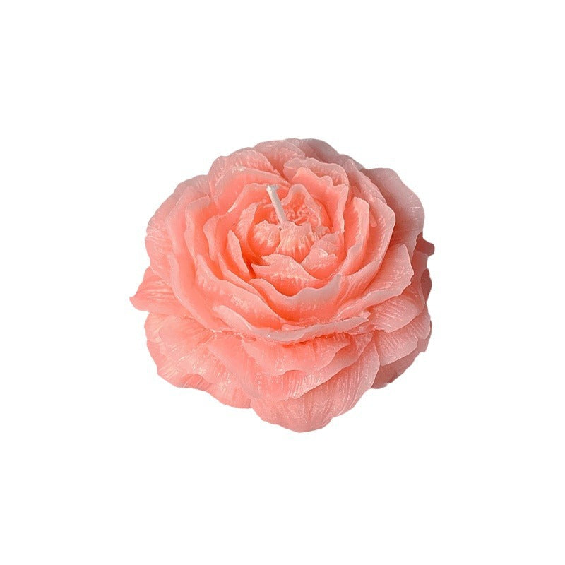 Peony Flower Candles - Fluorescent Soy Wax Handmade Aromatherapy Decor