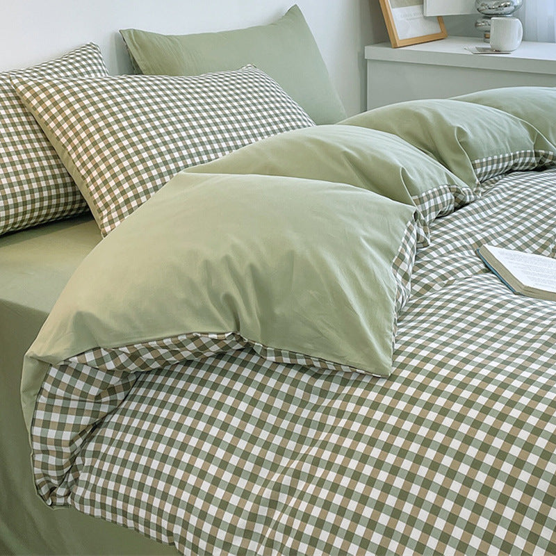 Pure Cotton Four-Piece Quilt Cover Set - Multiple Sizes & Patterns