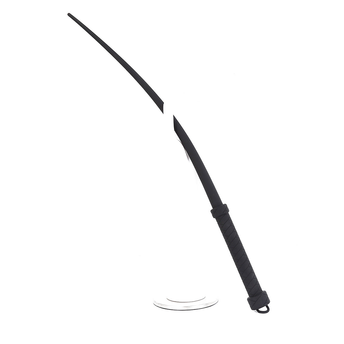 Silica Gel Whip Training Tool for Adults - Black Silicone Adult Supplies