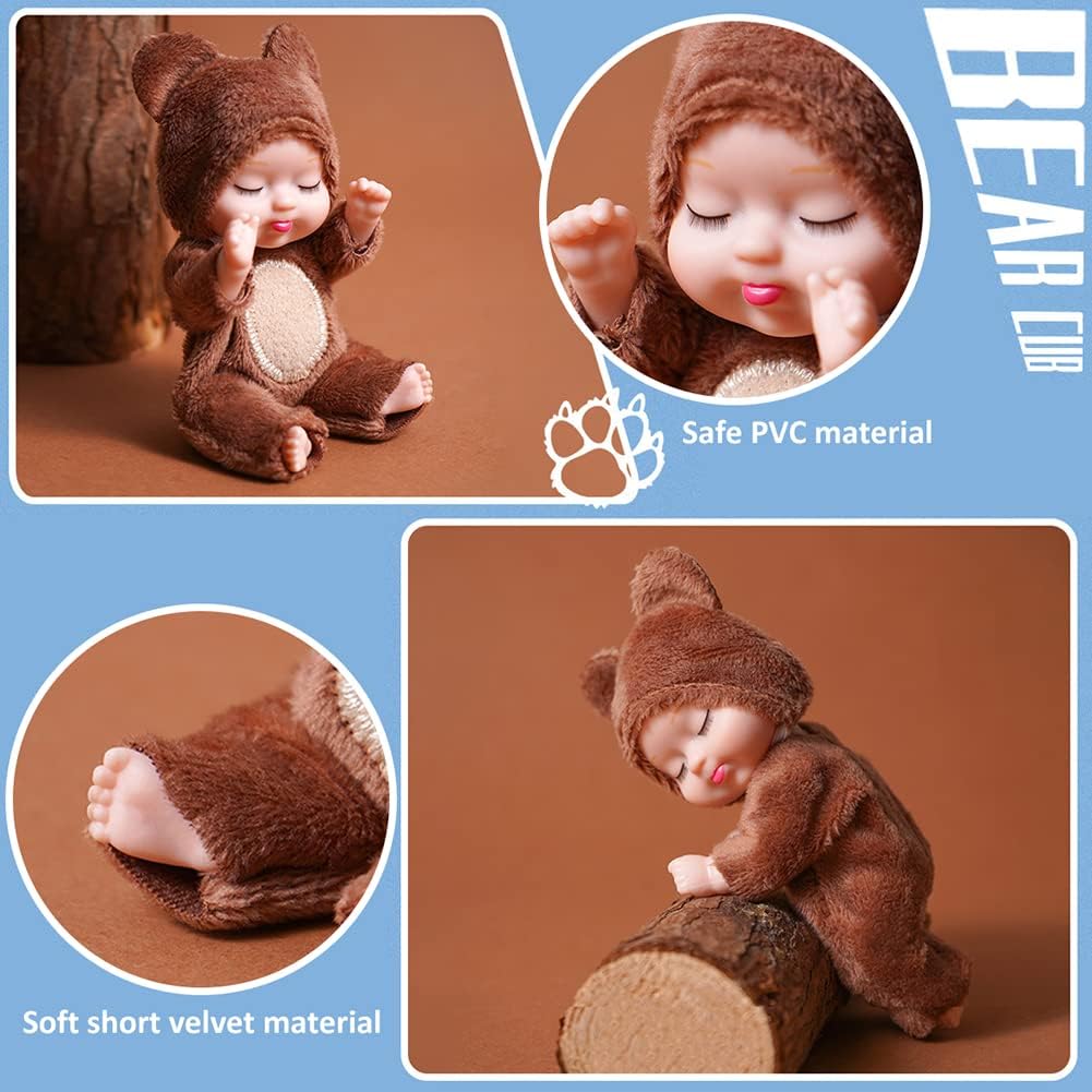 Set of 6 Realistic Baby Plush Dolls - Soft Toy Gift for Girls