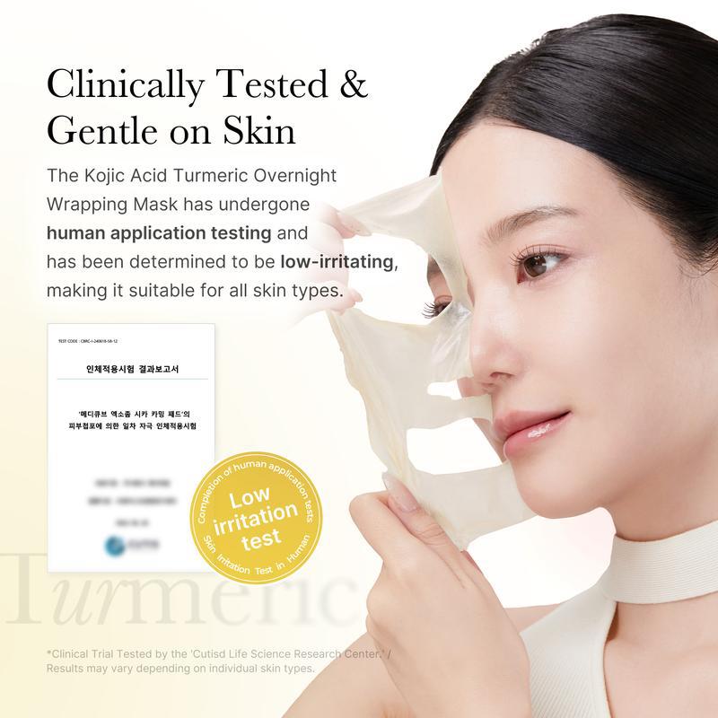Hydrating Turmeric Facial Mask with Brush - Moisturizing Night Skin Care