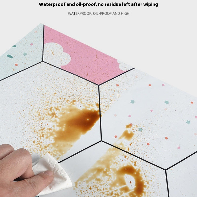 Self-Adhesive Waterproof Kitchen Sticker Set - Thickening Oil-Proof Wall Decals