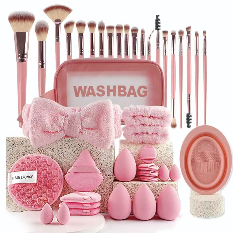 Beauty Tool Set 40 Pieces Makeup & Face Wash Full Collection