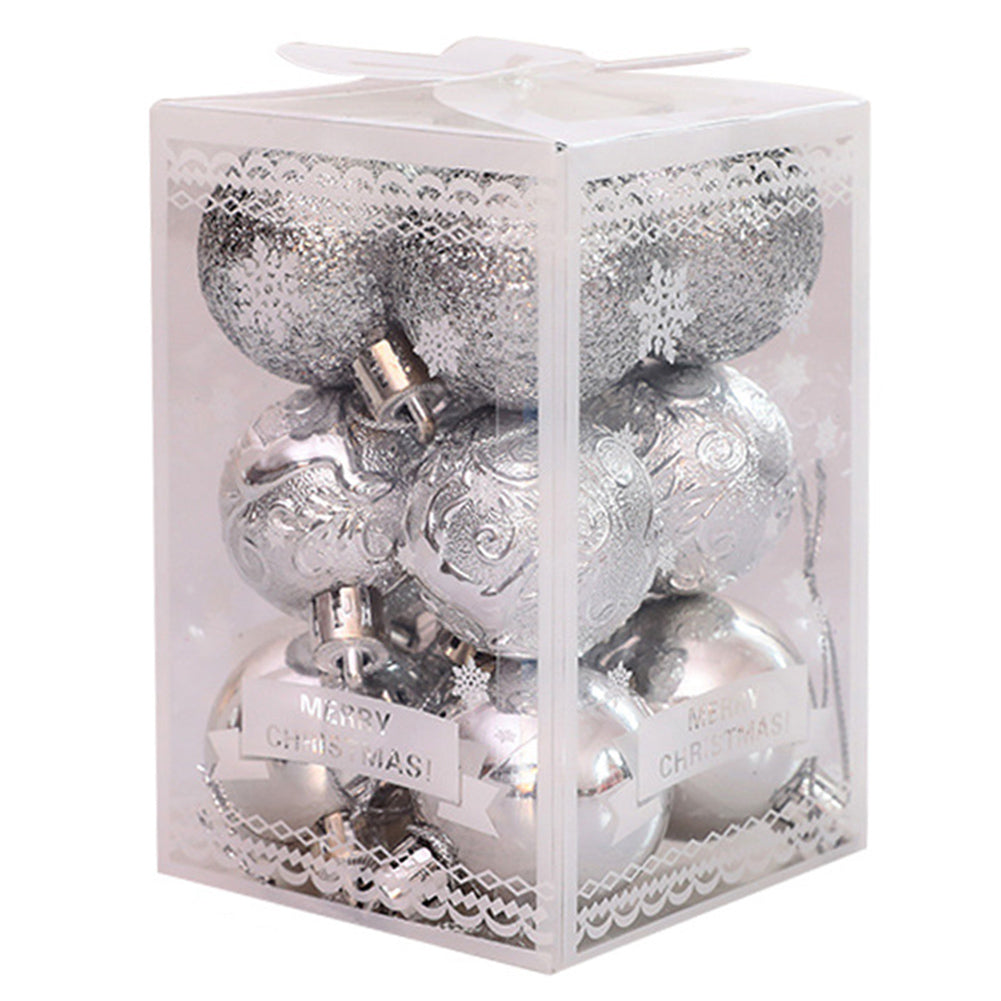 Christmas Tree Pendant Decorations Set - Festive Holiday Ornaments - 12PCS