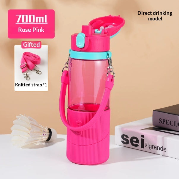 High Temperature Resistant Tritan Sports Water Bottle with Spout, 500ml & 700ml