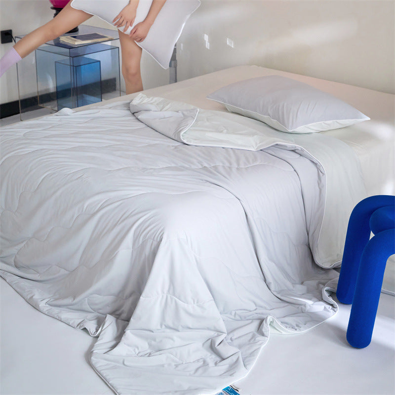 Summer Cooling Blanket with Nylon and Soybean Fiber - Multiple Sizes & Patterns