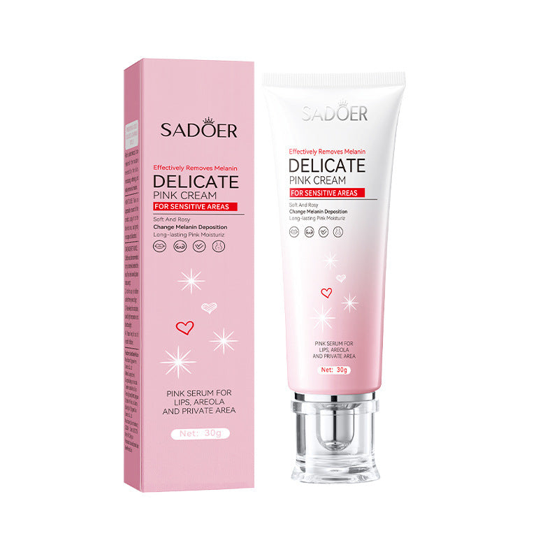 Lip & Areola Tender Red Gel - Delicate Pink Cream 30g for Skin Care