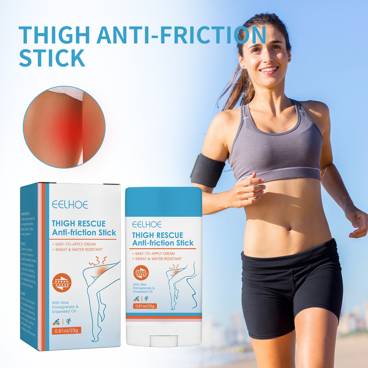 Thigh Anti-Friction Stick 23g - Body Care Balm