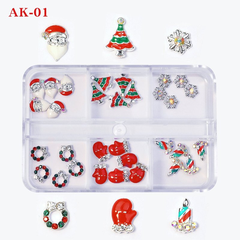 Christmas Snowflake Nail Art Ornament Set